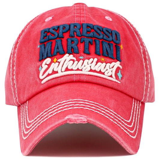 1647 - Espresso Martini Enthusiast Hat - Hot Pink