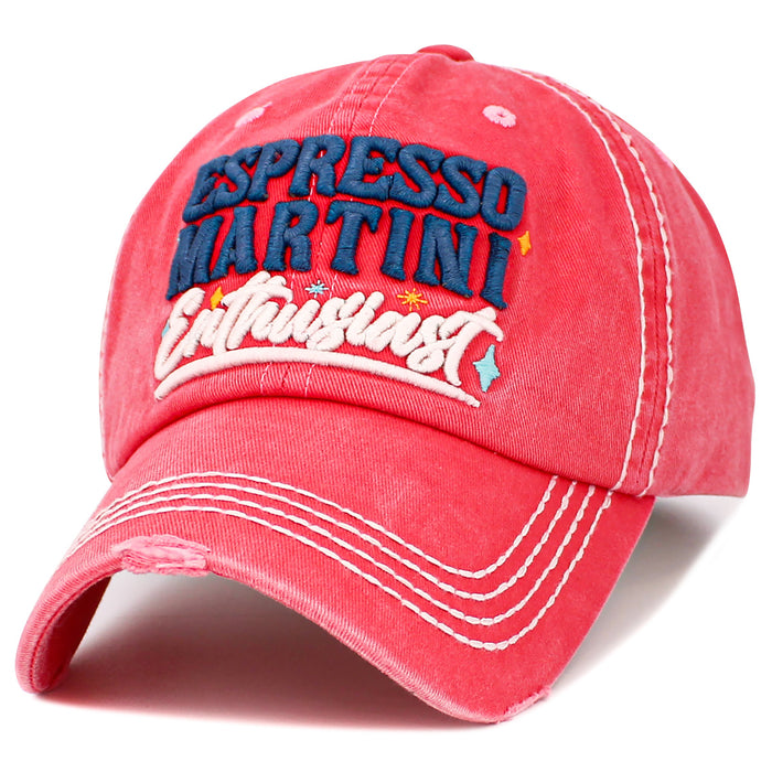 1647 - Espresso Martini Enthusiast Hat - Hot Pink