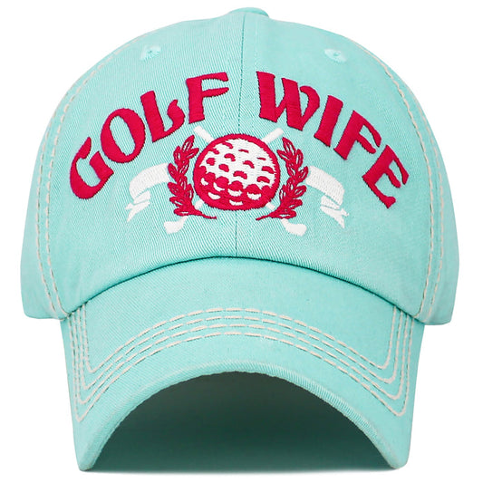 1648 - Golf Wife Hat - Aqua