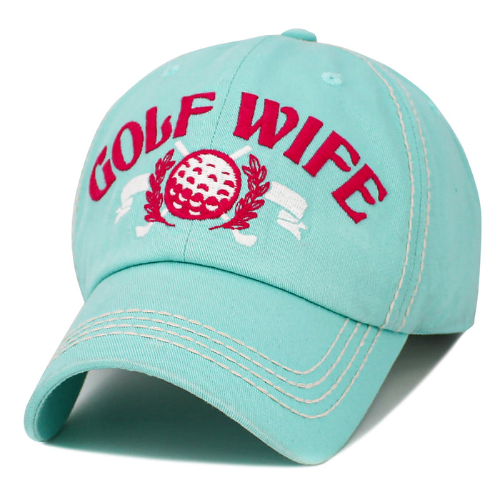 1648 - Golf Wife Hat - Aqua