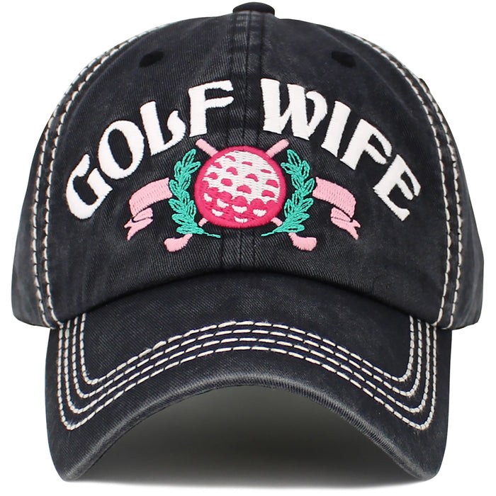 1648 - Golf Wife Hat - Black
