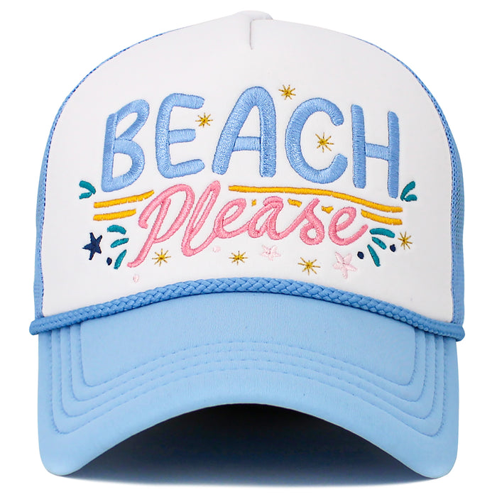 1652 - Beach Please Hat - Blue