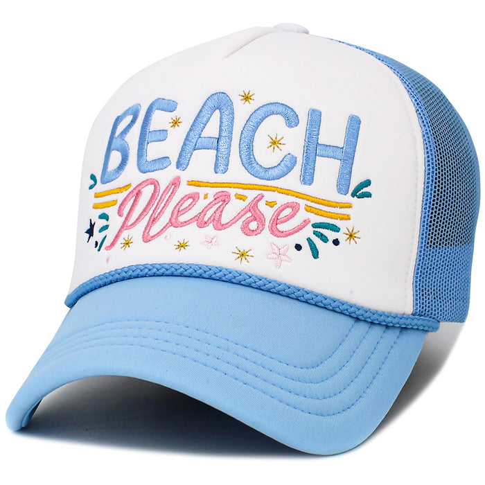 1652 - Beach Please Hat - Blue