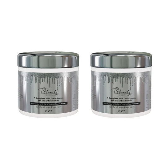 3-Jar Bundle: NEW PHamily Hair Care – The Ultimate All-in-One Moisturizer & Styler (16 oz) - PHamily Hair Care