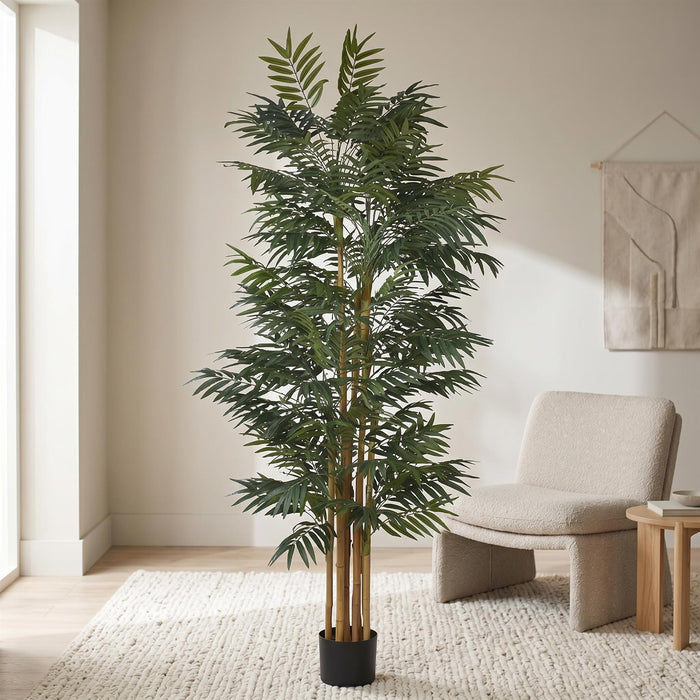 210cm Fire Retardant Phoenix Palm Tree Natural Trunk-1