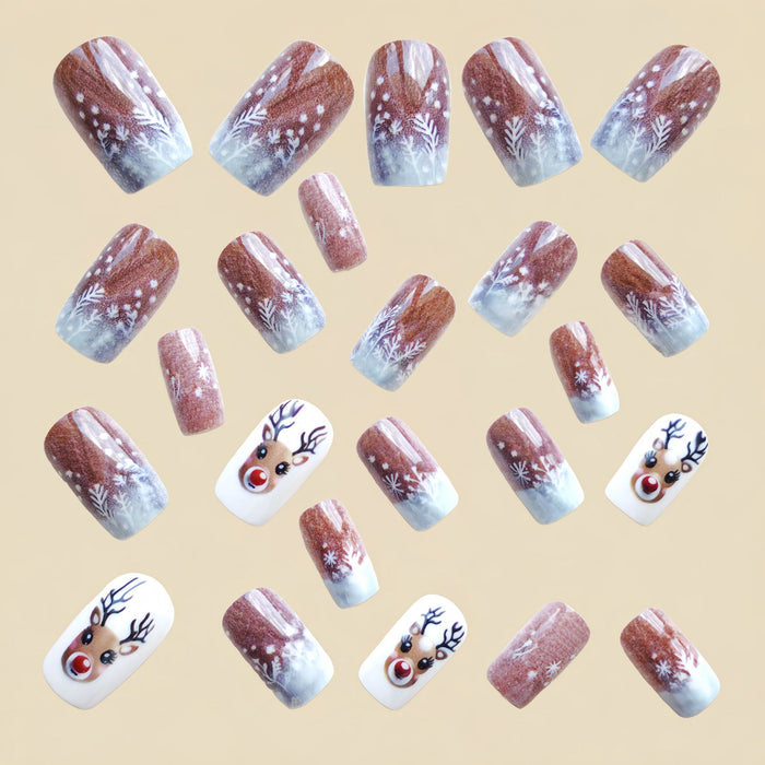24pcs/Set Press On Nails Y1217