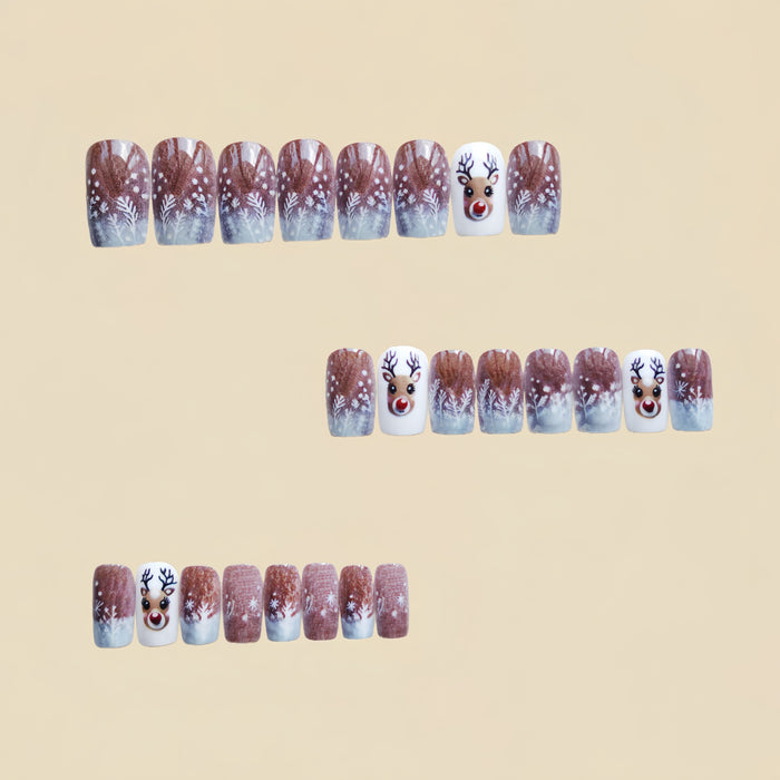 24pcs/Set Press On Nails Y1217