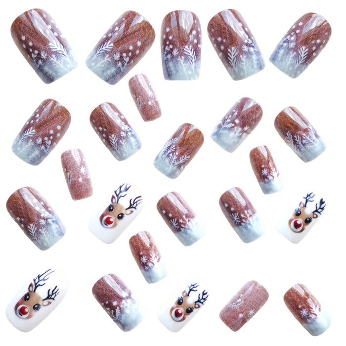 24pcs/Set Press On Nails Y1217