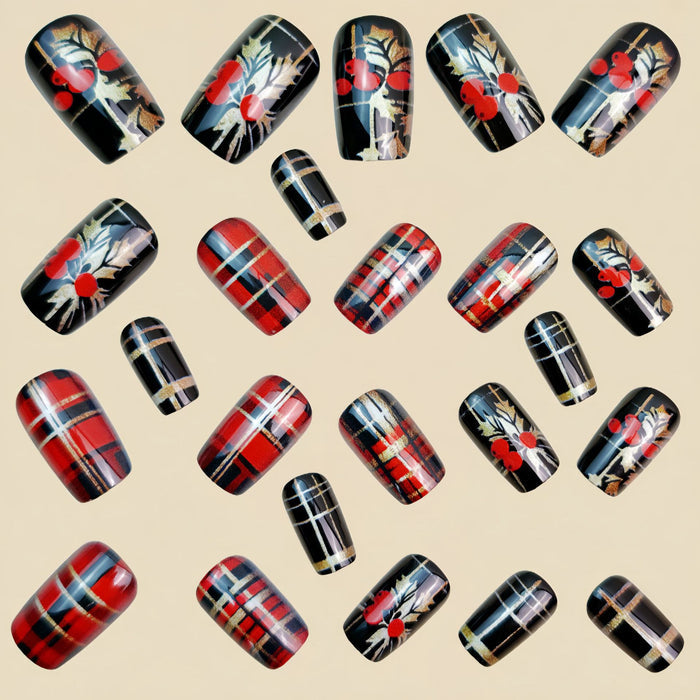 24pcs/Set Press On Nails Y1313