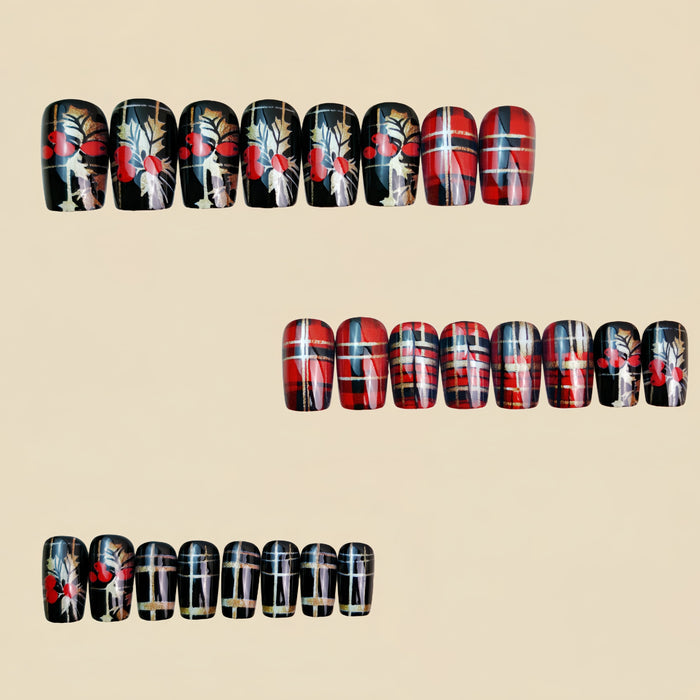 24pcs/Set Press On Nails Y1313