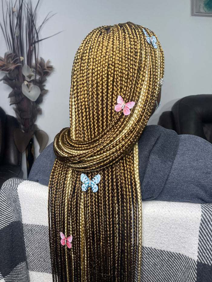 2pcs Butterfly Hair, braid, twist, Locs accessories / pins perfect for kids and adults