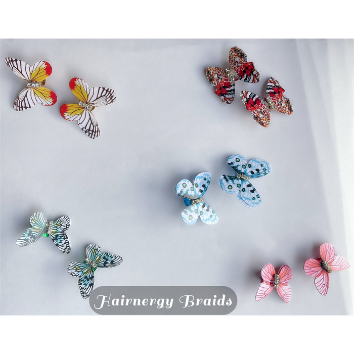 2pcs Butterfly Hair, braid, twist, Locs accessories / pins perfect for kids and adults