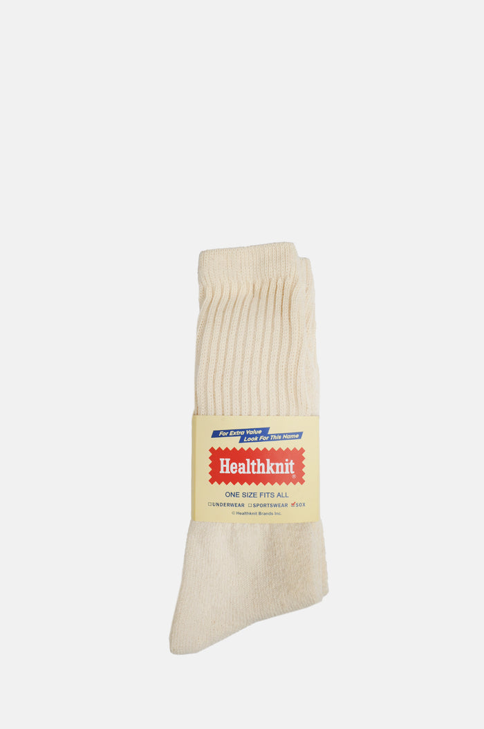 Healthknit 3 Pack Off White Socks.