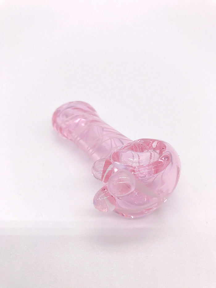 Smoke Station Hand Pipe 3” Pink Spoon Hand Pipe