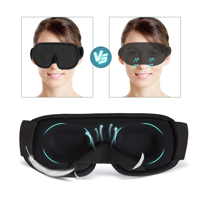 3D Sleeping Eye Mask Blocking Light Breathable Soft Padded Mask Cover Eyepatch 🇬🇧