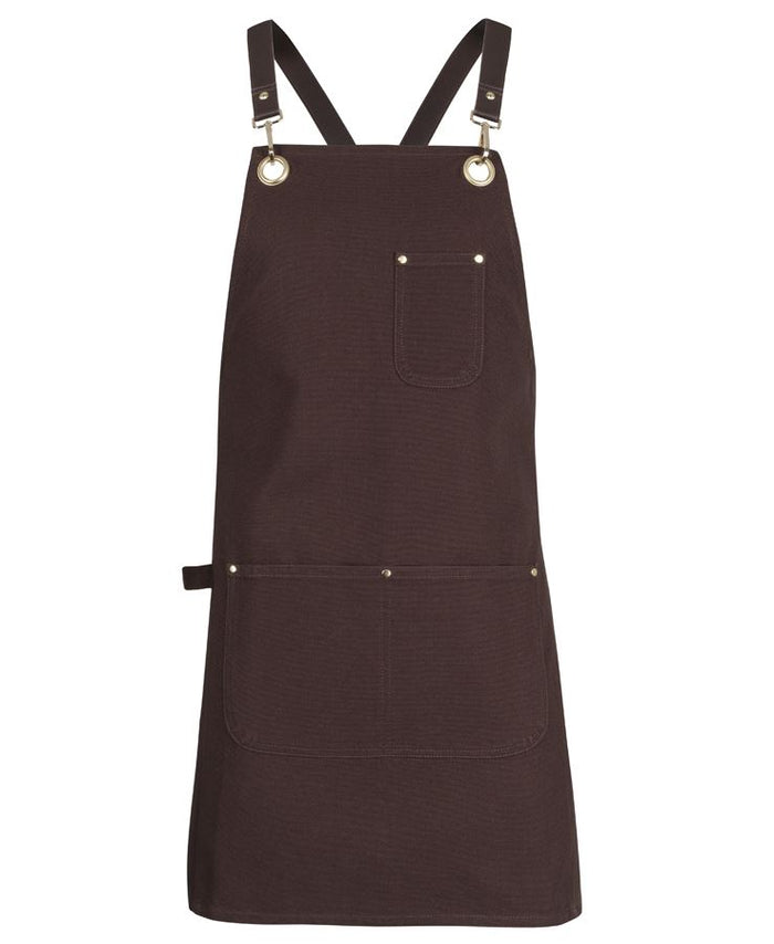 65x75 Brass Eyelet Canvas Apron with PU Strap | 5ACBP