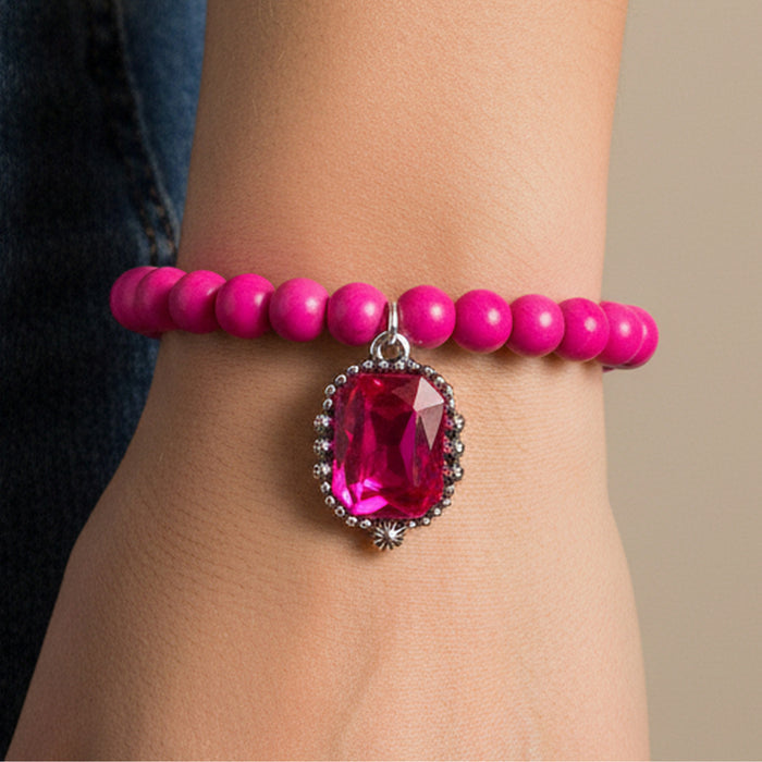 74867 - Squash Blossom Bracelet - Fuchsia