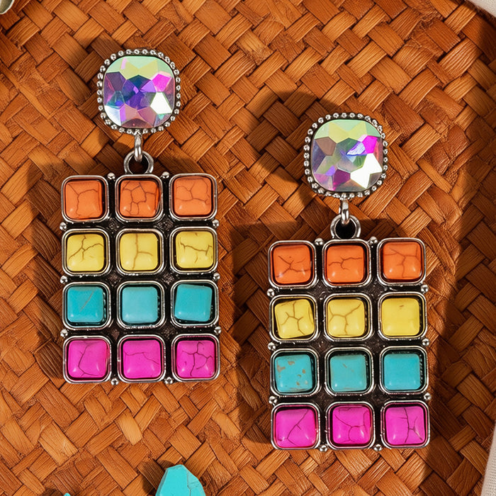 93609 - Squash Blossom Earrings - Multi