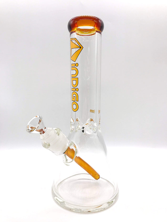 Smoke Station Water Pipe Orange 9mm Thick American Indigo Bong