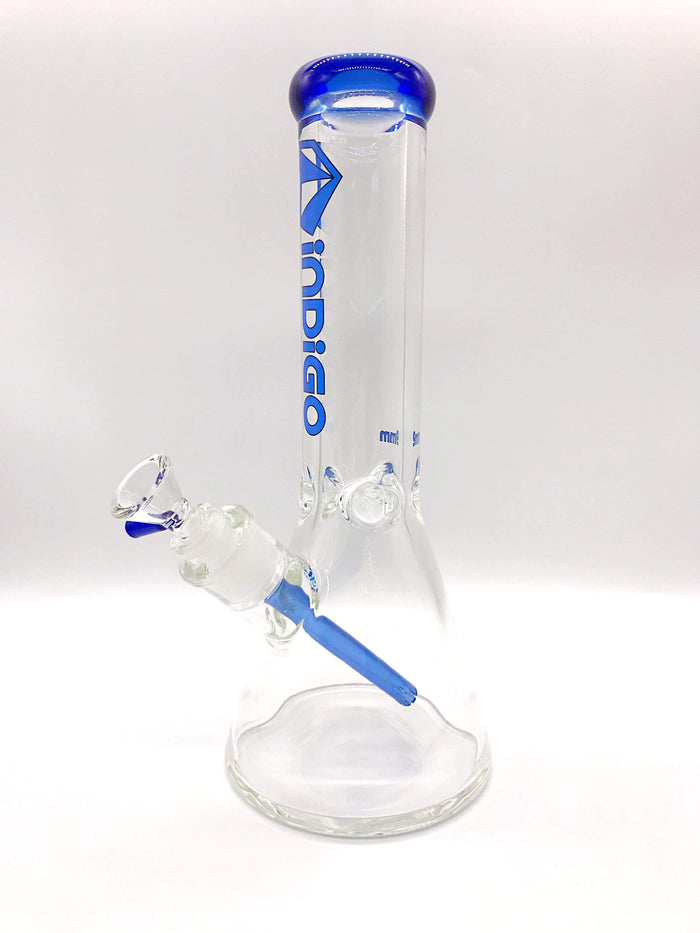 Smoke Station Water Pipe Blue 9mm Thick American Indigo Bong
