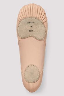 Adults Bloch Enhance Leather Stretch Ballet Flats