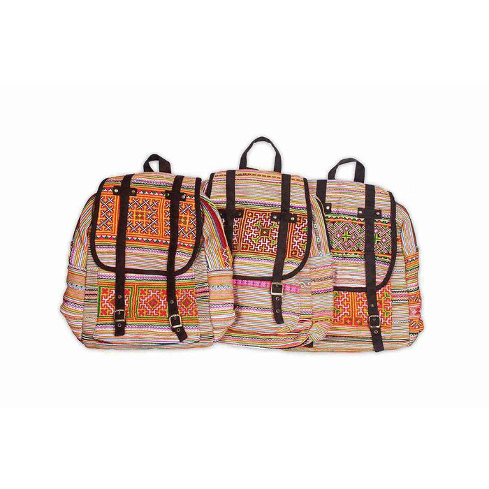Alisa Embroidered Colorful Boho Backpack - Thailand