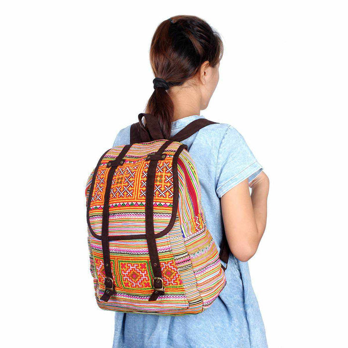 Alisa Embroidered Colorful Boho Backpack - Thailand