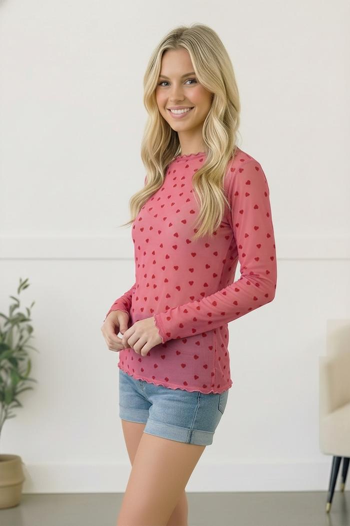 All Heart Mesh Top