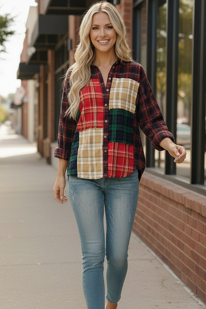 All the Plaids Button Up