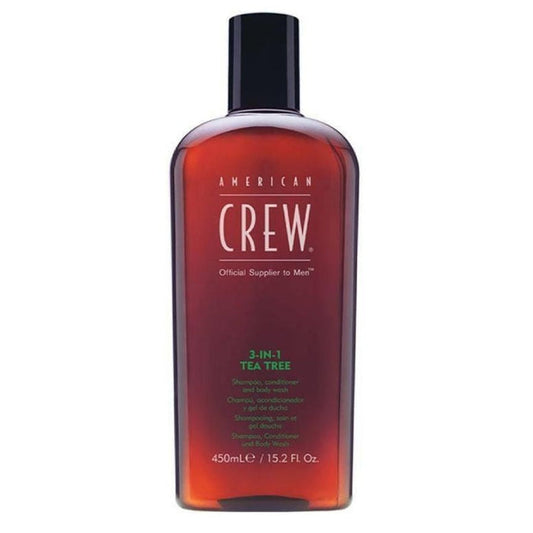 American Crew 3-in-1 TEA TREE Shampoo Conditioner Bodywash 450ml