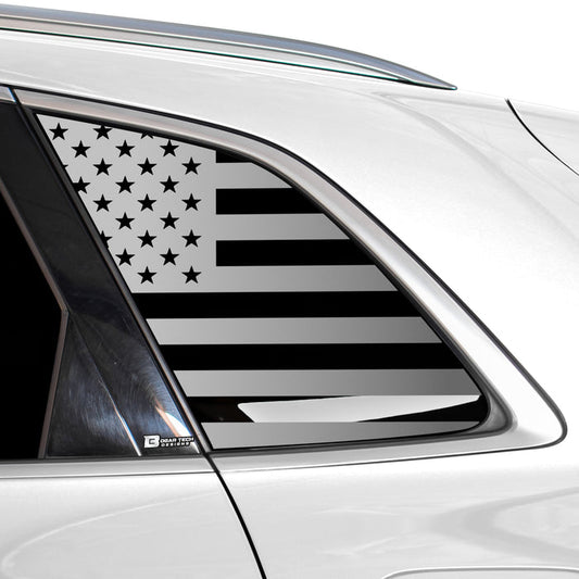 Quarter Window American Flag Vinyl Decal Stickers Fits Audi Q5 2018 - 2025 - Bogar Tech Designs