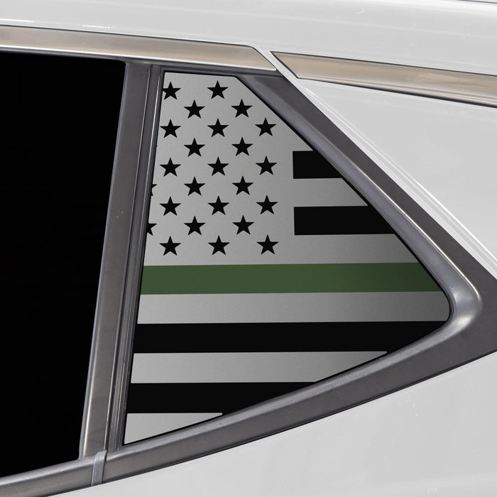Quarter Window American Flag Vinyl Decal Stickers Fits Buick Encore GX 2020 - 2025 - Bogar Tech Designs