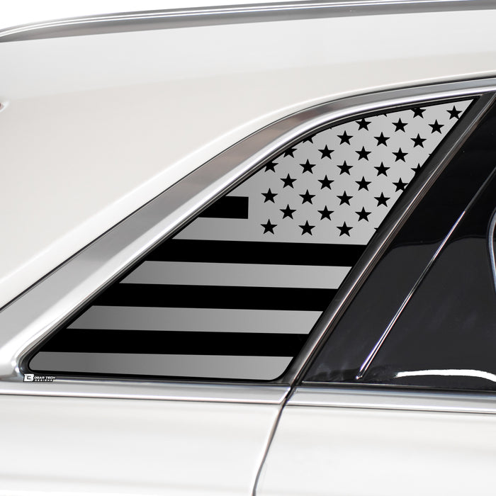 Quarter Window American Flag Vinyl Decal Stickers Fits Cadillac XT5 2016 - 2025 - Bogar Tech Designs