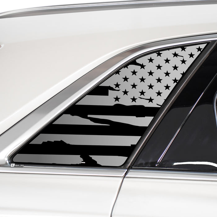 Quarter Window American Flag Vinyl Decal Stickers Fits Cadillac XT5 2016 - 2025 - Bogar Tech Designs