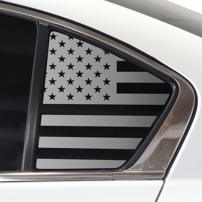 Quarter Window American Flag Vinyl Decal Stickers Fits Honda Accord 2013 - 2017 - Bogar Tech Designs