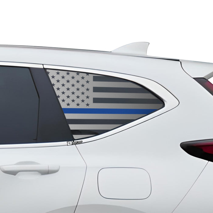 American Flag Quarter Window Vinyl Decal Stickers Fits Honda CR - V 2017 - 2022 - Bogar Tech Designs