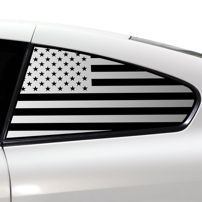Quarter Window American Flag Vinyl Decal Stickers Fits Infiniti G37 2008 - 2013 - Bogar Tech Designs