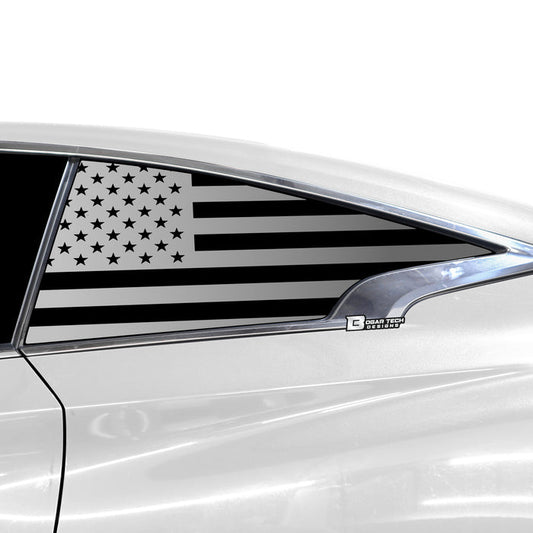 Quarter Window American Flag Vinyl Decal Stickers Fits Infiniti Q60 2017 - 2022 - Bogar Tech Designs