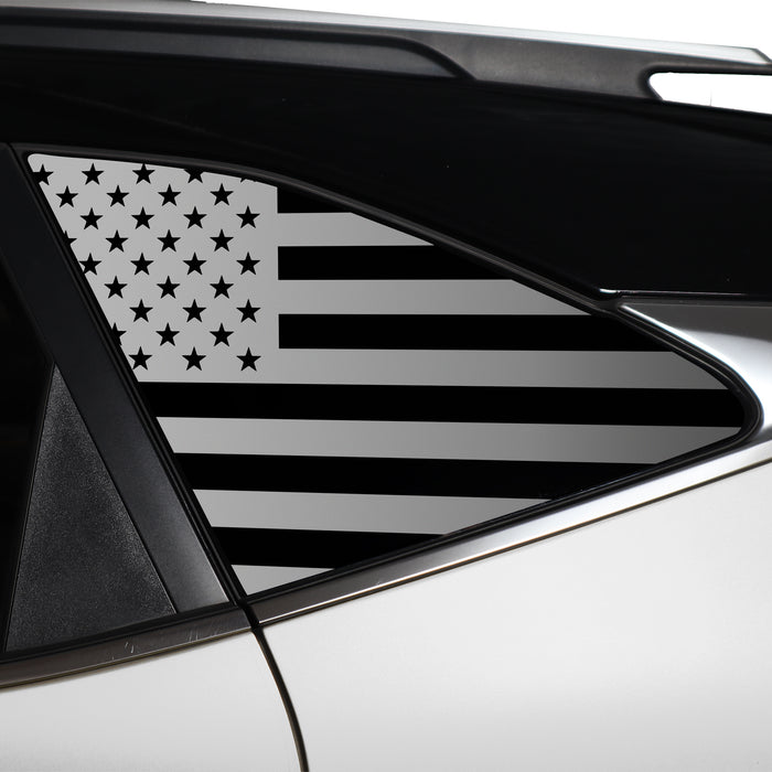 Quarter Window American Flag Vinyl Decal Stickers Fits Kia Seltos 2021 - 2025 - Bogar Tech Designs