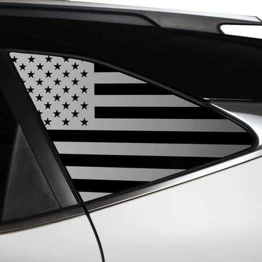Quarter Window American Flag Vinyl Decal Stickers Fits Kia Seltos 2021 - 2025 - Bogar Tech Designs