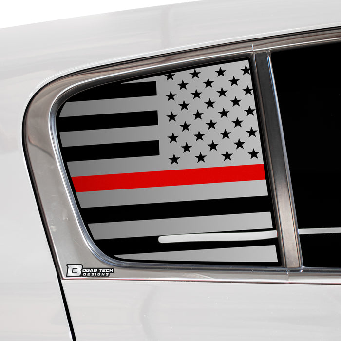 Quarter Window American Flag Vinyl Decal Stickers Fits Kia Sportage 2017 - 2022 - Bogar Tech Designs