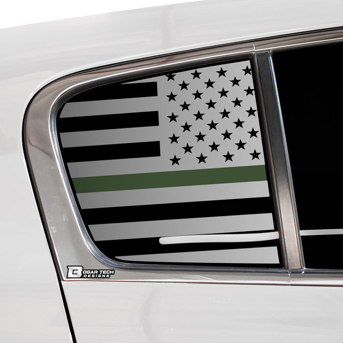 Quarter Window American Flag Vinyl Decal Stickers Fits Kia Sportage 2017 - 2022 - Bogar Tech Designs