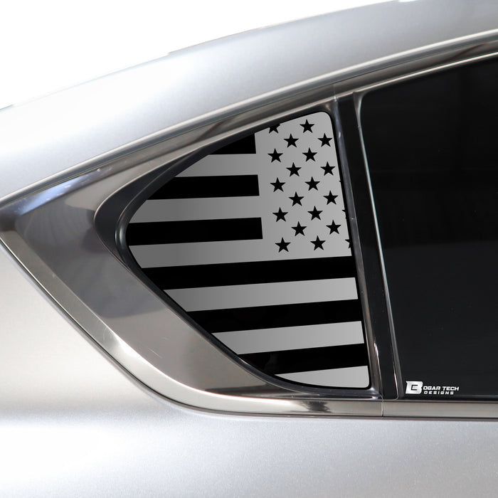 Quarter Window American Flag Vinyl Decal Stickers Fits Lexus IS 2021 - 2025 - Bogar Tech Designs