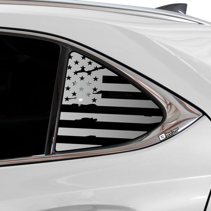Quarter Window American Flag Vinyl Decal Stickers Fits Lexus UX 2019 - 2025 - Bogar Tech Designs