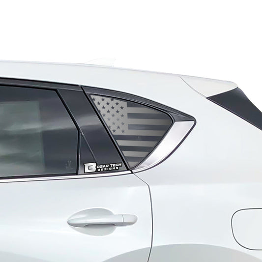 Quarter Window American Flag Vinyl Decal Stickers Fits Mazda CX - 5 2017 - 2025 - Bogar Tech Designs