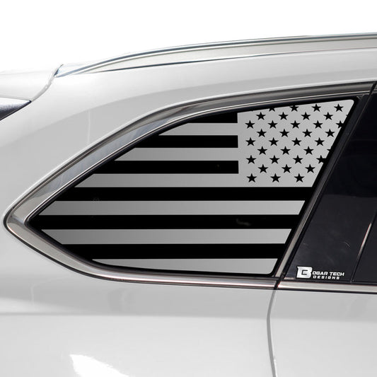 American Flag Rear Quarter Window Vinyl Decal Stickers Fits Mazda CX - 9 2016 - 2023 - Bogar Tech Designs