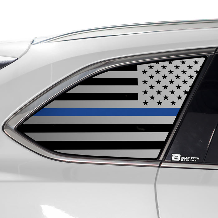 American Flag Rear Quarter Window Vinyl Decal Stickers Fits Mazda CX - 9 2016 - 2023 - Bogar Tech Designs