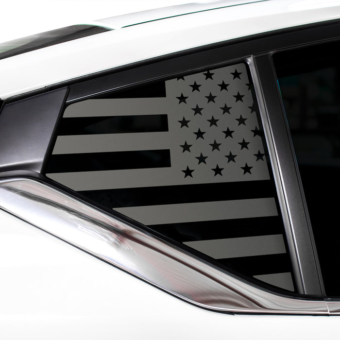 Quarter Window American Flag Vinyl Decal Stickers Fits Nissan Altima 2019 - 2025 - Bogar Tech Designs