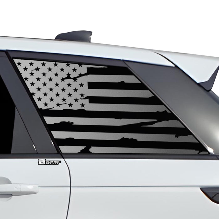 Quarter Window American Flag Vinyl Decal Stickers Fits Range Rover Sport 2014 - 2022 - Bogar Tech Designs