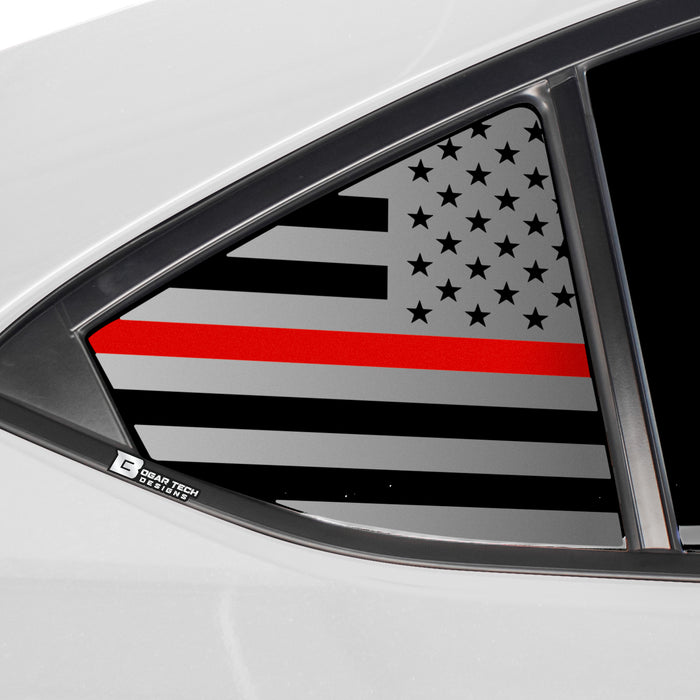 Quarter Window American Flag Vinyl Decal Stickers Fits Subaru WRX 2022 - 2025 - Bogar Tech Designs